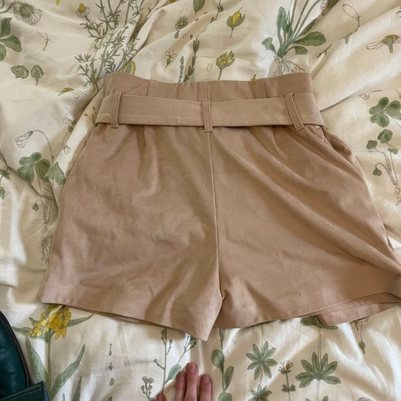 Zara suede 60s style Coral pink shorts skirt skort! - Picture 7 of 7